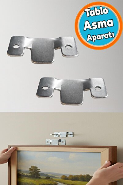 NZB 1 Çift Gizli Tablo Asma Askısı Metal Güçlü Taşıma Kapasiteli Duvar Tipi Ç...