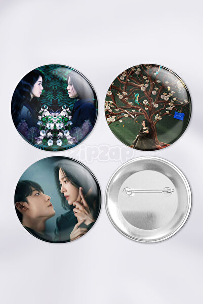 ZipZap مجموعة شارات زينة للحقائب من المسلسل الكوري The Glory (3 قطع)