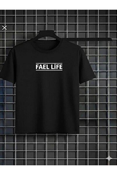FAEL LİFE Μπλουζάκι Unisex με στάμπα, φαρδιά γραμμή, για κορίτσια/αγόρια