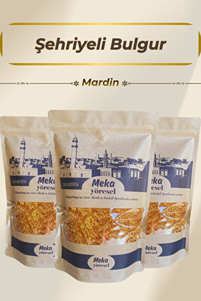 meka yöresel Mardin Yöresel Şehriyeli Bulgur ◆ Dengeli Taneli Geleneksel Lezzet ◆ Pilavlık Bulgur ◆ 1 kg