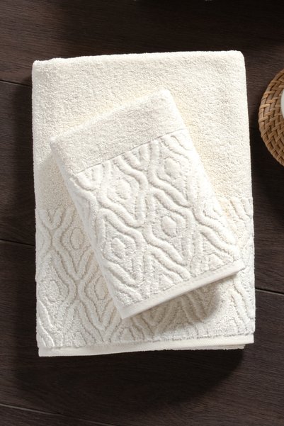 Mürdüm Home Hira 6-Piece Family Bathrobe Set - 100% Cotton, Luxury, Jacquard Bathrobe Set, Giftable, Dowry