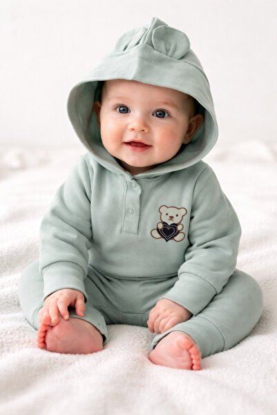 bebekyol Love Bear Baby Girl Romper