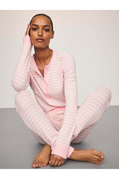 Victoria's Secret Henley Termal Uzun Pijama Takımı