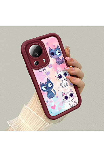 Hontinga مادة السيليكون المتوافقة مع هاتف Xiaomi Mi 13 Lite تحمي الكاميرا وحا...