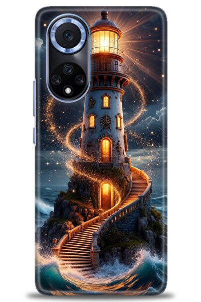 Rulet Aksesuar غطاء متوافق مع هاتف هواوي هونر مطبوع HD - غطاء سيليكون مصمم - 232