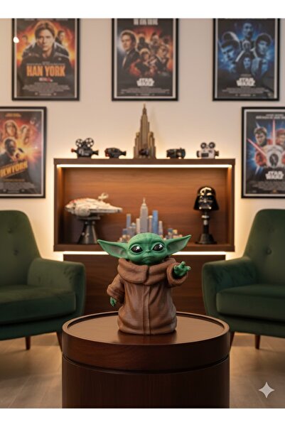 fyne Baby Yoda 3d Baskı Figür (8cm)