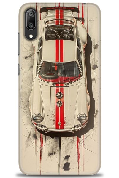 Rulet Aksesuar غطاء متوافق مع هاتف هواوي Y7 برايم 2019 HD مطبوع - غطاء سيليكو...