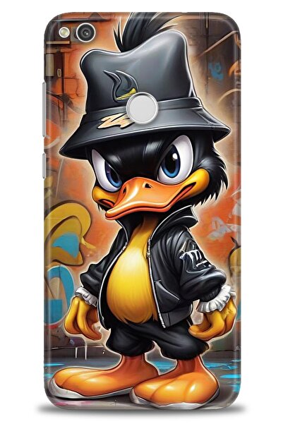 Rulet Aksesuar حافظة متوافقة مع هاتف هواوي P9 لايت 2017 HD مطبوع + واقي شاشة ...