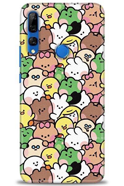 Rulet Aksesuar غطاء متوافق مع هاتف هواوي Y9 برايم 2019 HD مطبوع - غطاء سيليكو...