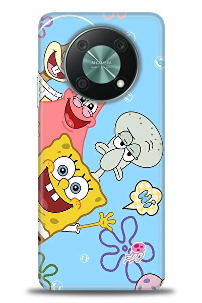 Rulet Aksesuar غطاء متوافق مع هاتف هواوي نوفا Y90 HD مطبوع - غطاء سيليكون مصم...