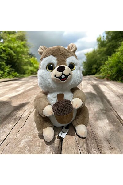 petitbee home لعبة قطيفة لطيفة على شكل سنجاب مكسرات مقاس 30 سم