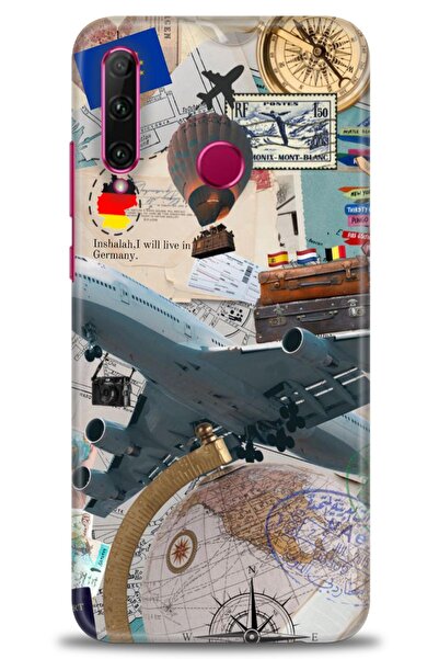 Rulet Aksesuar غطاء متوافق مع هاتف هواوي هونر 20 لايت HD مطبوع - غطاء سيليكون...