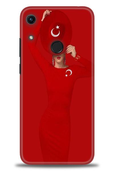 Rulet Aksesuar غطاء متوافق مع هاتف هواوي هونر 8A HD مطبوع - غطاء سيليكون مصمم...