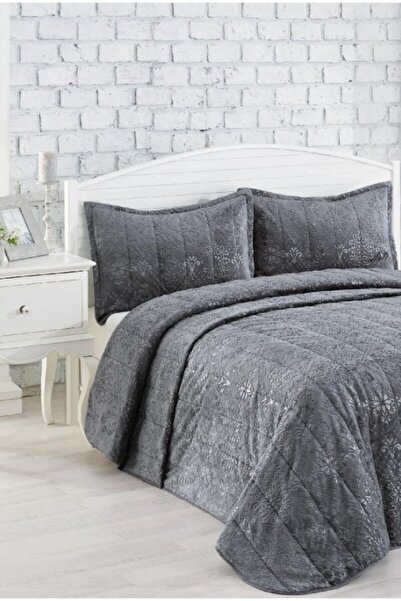 Bella Home İpeksoft Double Bedspread Set - 240X260 cm - with Original Bag - D...