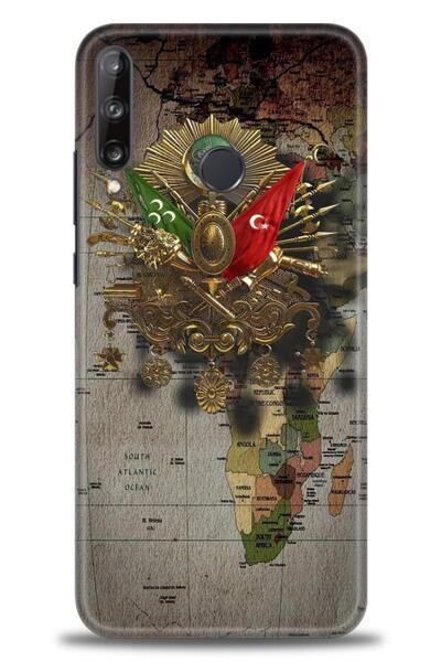 Rulet Aksesuar غطاء متوافق مع هاتف هواوي P40 Lite E HD مطبوع - غطاء سيليكون م...