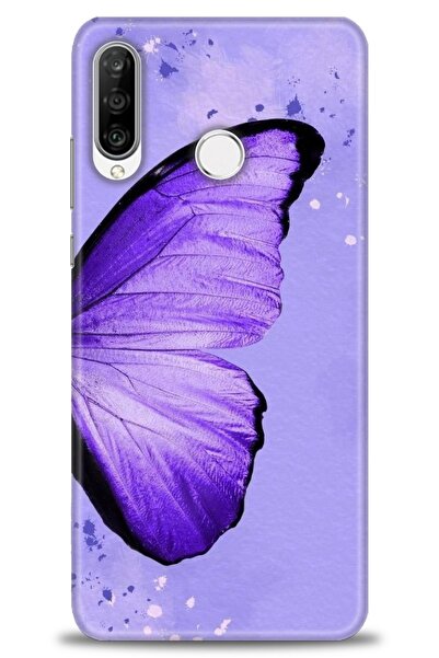 Rulet Aksesuar غطاء متوافق مع هاتف هواوي P30 لايت HD مطبوع - غطاء سيليكون بتص...