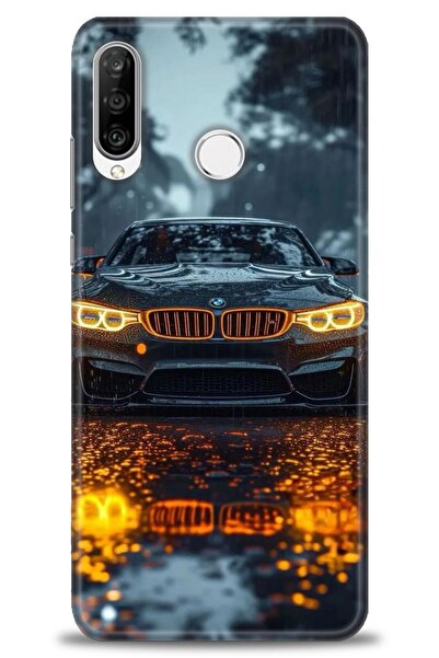 Rulet Aksesuar غطاء متوافق مع هاتف هواوي P30 لايت HD مطبوع - غطاء سيليكون بتص...