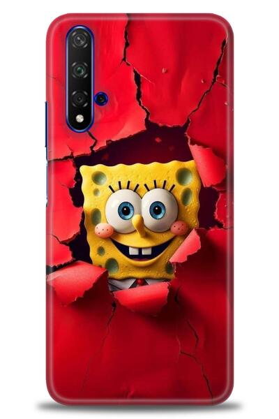 Rulet Aksesuar غطاء متوافق مع هاتف هواوي هونر مطبوع HD مطبوع + واقي شاشة سيرا...