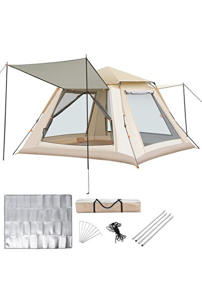 Beauenty Camping Tent, Dome Beach Tent, Automatic Family Tents, Outdoor Portable Pop Up Tent