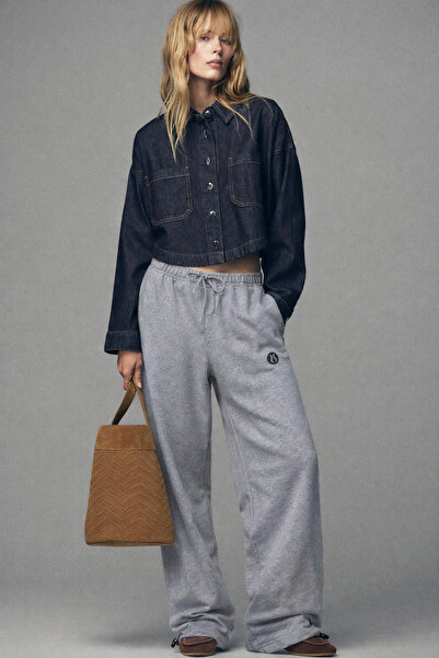 HAKKE Üç İplik Nakışlı EŞOFMAN ALTI