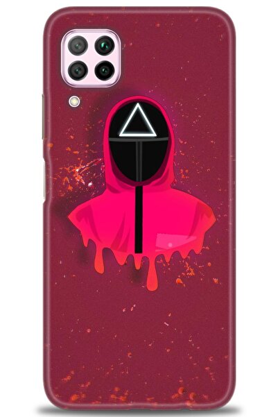 Rulet Aksesuar غطاء متوافق مع هاتف هواوي P40 لايت HD مطبوع - غطاء سيليكون بتص...