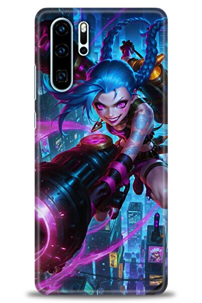 Rulet Aksesuar غطاء متوافق مع هاتف هواوي P30 Pro HD مطبوع - غطاء سيليكون بتصم...