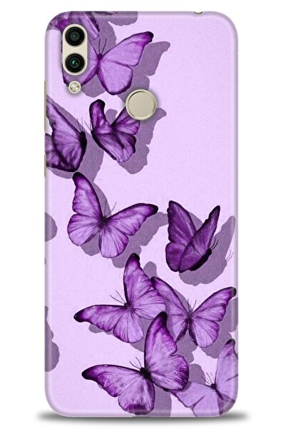 Rulet Aksesuar غطاء متوافق مع هاتف هواوي هونر 8C HD مطبوع - غطاء سيليكون بتصم...