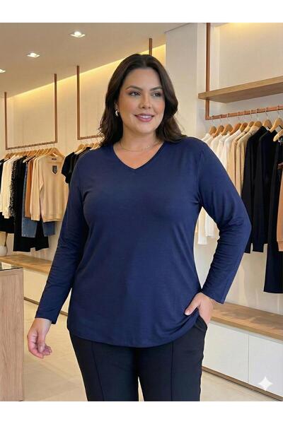 Vinola بلوزة من نسيج الفيسكوز الليكرا بمقاس كبير