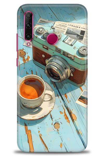 Rulet Aksesuar غطاء متوافق مع هاتف هواوي هونر 20 لايت HD مطبوع - غطاء سيليكون...