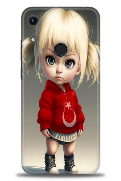 Rulet Aksesuar غطاء متوافق مع هاتف هواوي هونر 8A HD مطبوع - غطاء سيليكون بتصم...