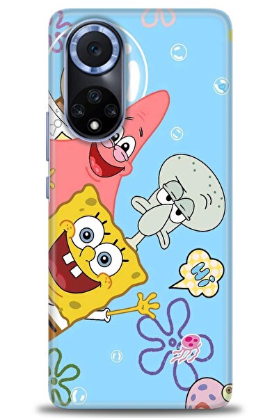 Rulet Aksesuar غطاء متوافق مع هاتف هواوي هونر مطبوع HD 50 + واقي شاشة سيراميك...