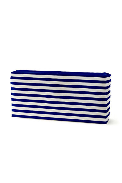 alenked Blue Striped Waiter Folded 33X33 cm Paper Napkins 50-Pack