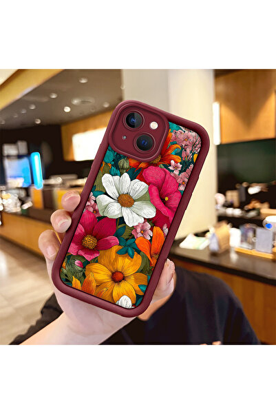 Hontinga حافظة هاتف ملونة من السيليكون متوافقة مع هاتف iPhone 15 Plus ومضادة ...