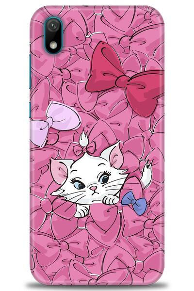 Rulet Aksesuar حافظة متوافقة مع هاتف هواوي Y5 2019 HD مطبوع + واقي شاشة سيرام...