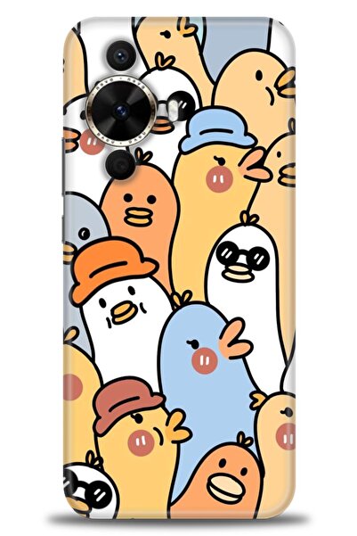 Rulet Aksesuar غطاء متوافق مع هاتف هواوي نوفا 12S HD مطبوع - غطاء سيليكون مصم...