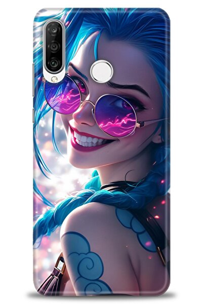 Rulet Aksesuar غطاء متوافق مع هاتف هواوي P30 لايت HD مطبوع - غطاء سيليكون مصم...