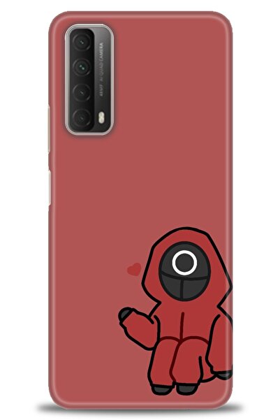 Rulet Aksesuar غطاء متوافق مع هاتف هواوي بي سمارت 2021 HD مطبوع - غطاء سيليكو...