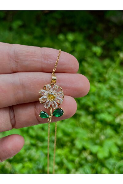 Nazbijuterii Dönebilen papatya kolye