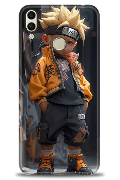 Rulet Aksesuar غطاء متوافق مع هاتف هواوي هونر 8C HD مطبوع - غطاء سيليكون مصمم...