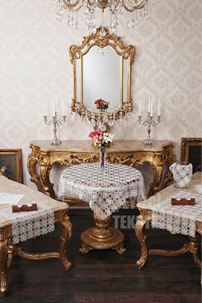 Çt Çeyizci Tekstil 17 Parça İğne Oyası Vitrin Takımı – Makine işi