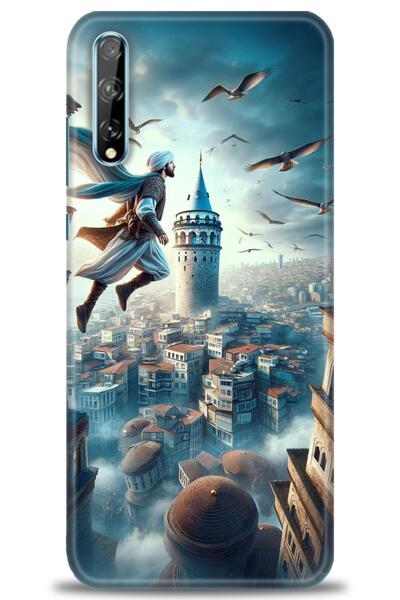 Rulet Aksesuar غطاء متوافق مع هاتف هواوي P Smart S HD مطبوع - غطاء سيليكون مص...