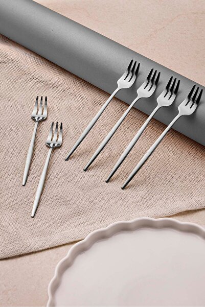 Perotti Common Platinum Stainless Steel 6-Piece Cocktail Fork Set