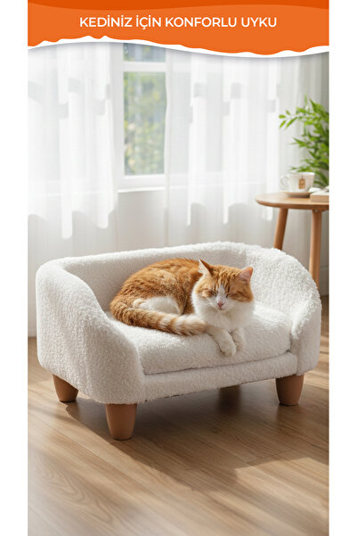 GOBYPET Peluş Kedi Koltuğu, Yumuşak Lüks Kedi Köpek yatağı, Kedi Köpek Koltuğu