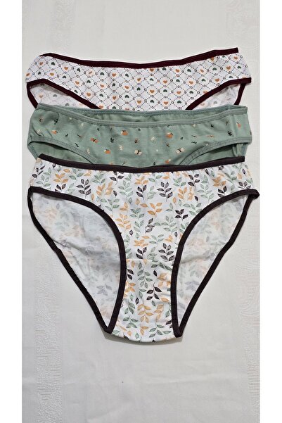 Macal Pink White Underwear Women's Panties Set of 3 2602