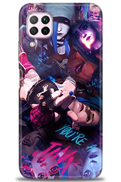 Rulet Aksesuar غطاء متوافق مع هاتف هواوي P40 لايت HD مطبوع - غطاء سيليكون بتص...