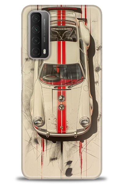 Rulet Aksesuar حافظة متوافقة مع هاتف هواوي بي سمارت 2021 HD مطبوع + واقي شاشة...