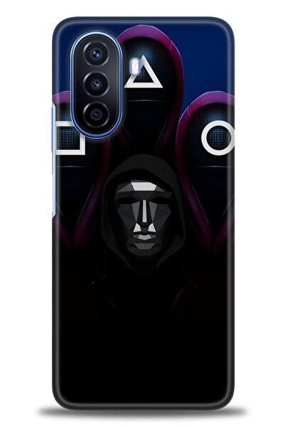 Rulet Aksesuar غطاء متوافق مع هاتف هواوي نوفا Y70 HD مطبوع - غطاء سيليكون مصم...