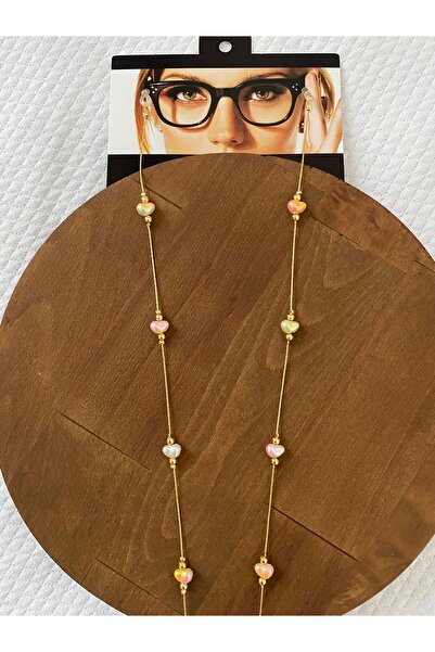 SAVETTE Gözlük Zinciri Renli Yanar Döner İncili Gözlük İpi Hediyelik