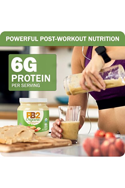 PB2 6.5 Oz Organic Powdered Peanut Butter - USDA Organic Certified, Non-GMO Project Verified, Gluten