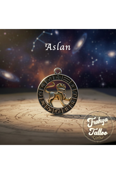 Trakya Tattoo Gümüş Kaplama Burç Kolye Ucu